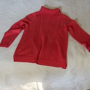 Talbots Coral Turtleneck Sweater